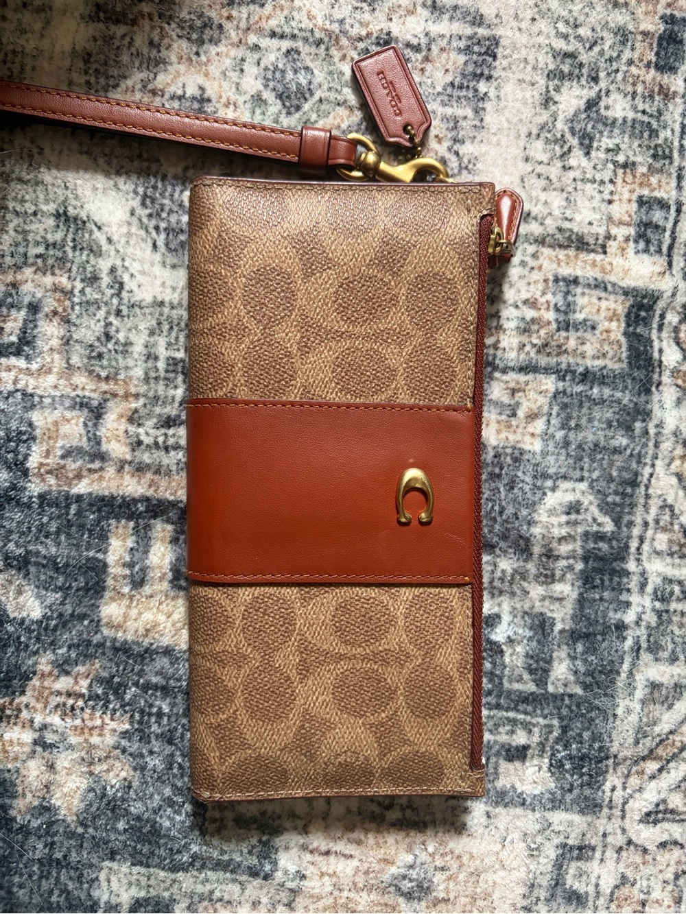 Coach CC965 Double Zip Wallet Wristlet